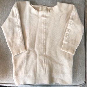 Off white 100% 2 ply cashmere sweater size small